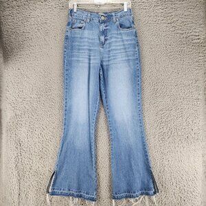 Ossira Jeans Womens 26 Blue Cotton High Rise Flare *GUC*